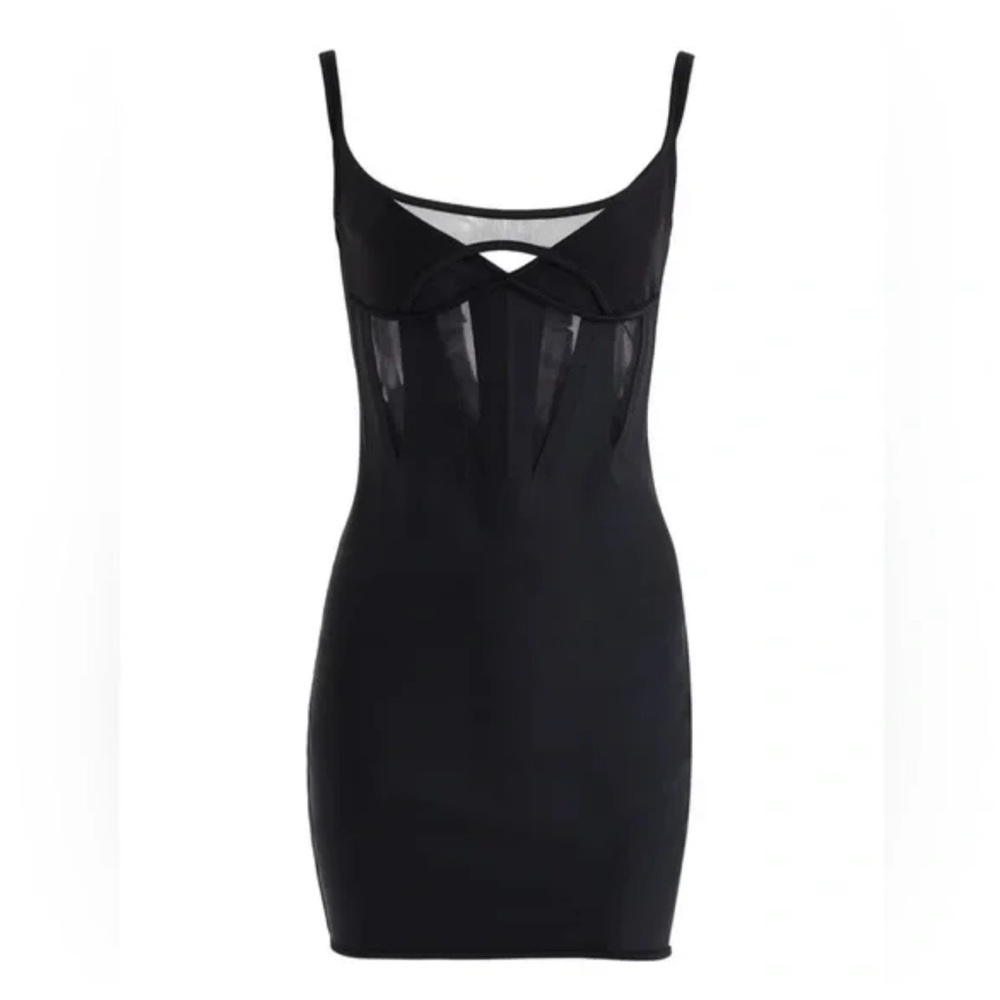 Mugler x H&M Corset Mini Dress Black